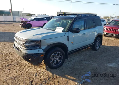 2023 Ford Bronco Sport Badlands z USA, uszkodzony, nr VIN 3FMCR9D92PRE06402